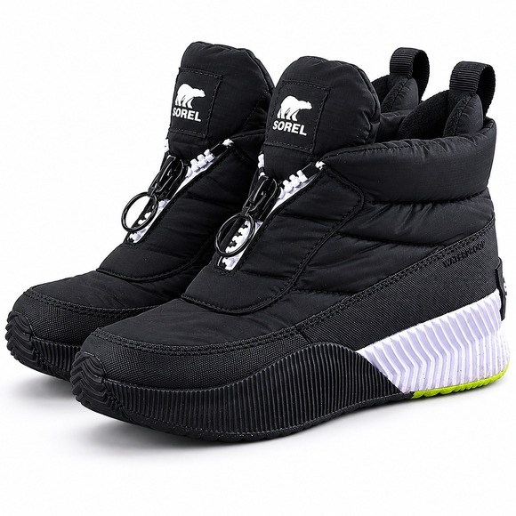 Sorel Shoes - Sorel Out N About Puffy Zip Women 6 Waterproof Puffer Boots Sneaker Gorpcore